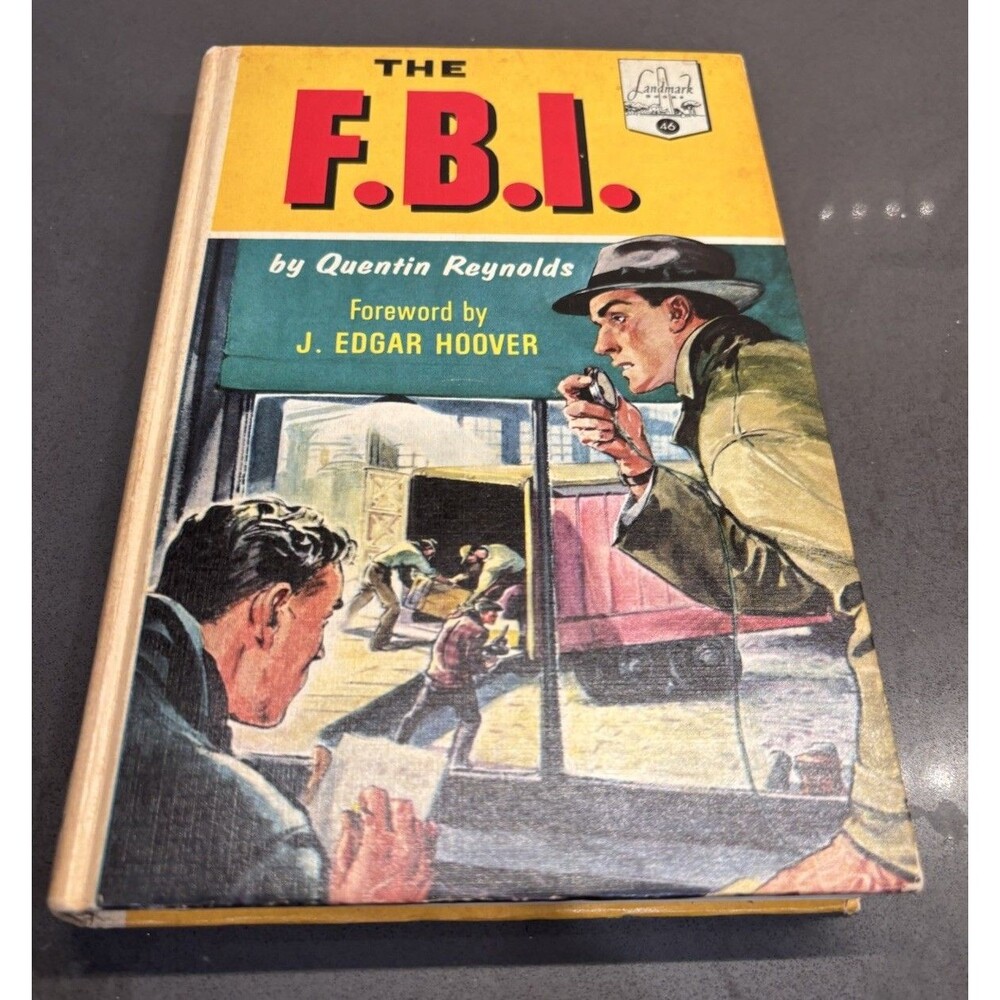 THE F.B.I. Book #46 by Quentin Reynolds HC 1963 Landmark Vintage